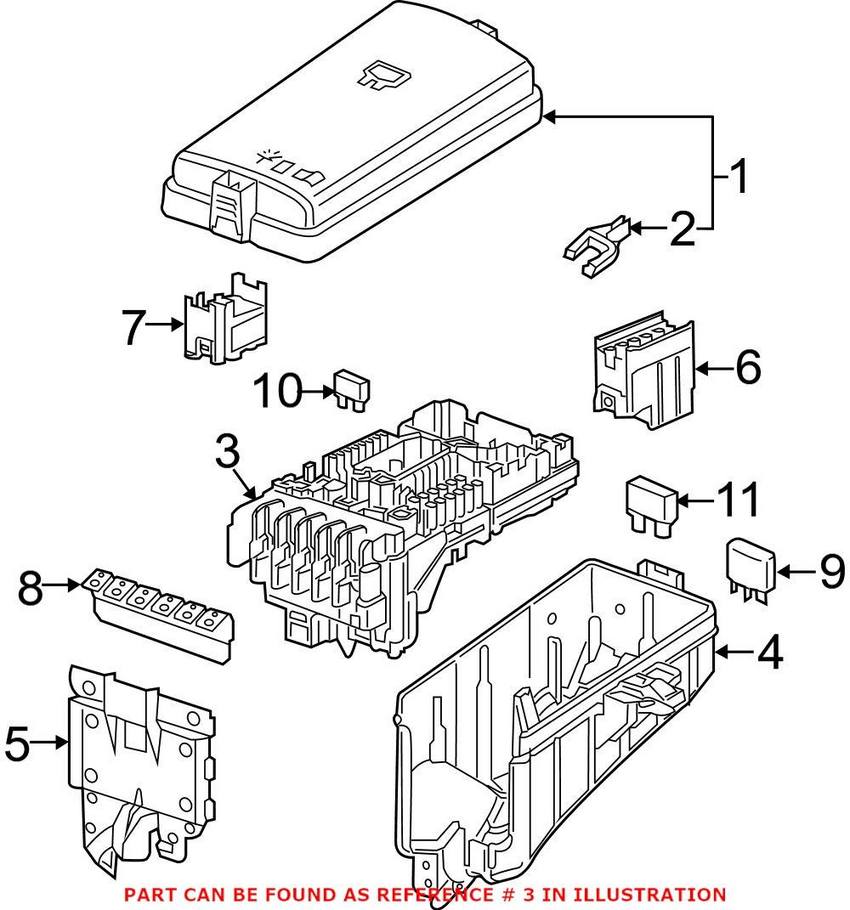 VW Fuse and Relay Center 5Q0937125D